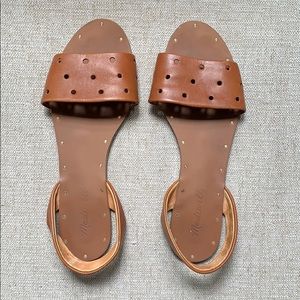 Madewell Hole Punch sling leather sandal